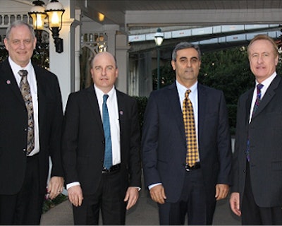 The 2014 National Turkey Federation officers, from left, are John Reicks, John Burkel, Jihad Douglas and Gary Cooper.