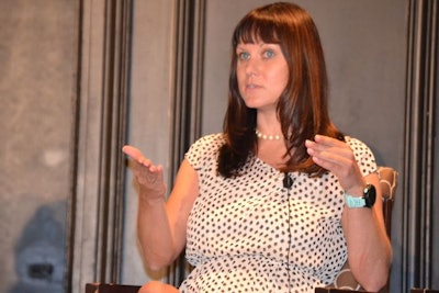 Hana Bieliauskas tells of positive experiences through inviting bloggers to tour egg production facilities. (Roy Graber)
