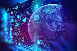 Fintech Icon On Abstract Financial Technology Background .