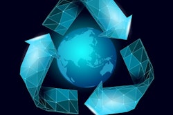 3d Recycle Plastic Symbol On Earth. Environment Safety Urban Rec