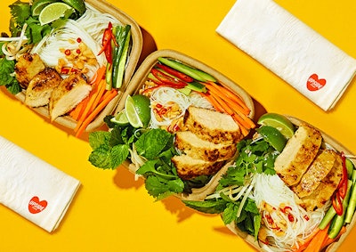 Noodle bowl with UPSIDE Chicken