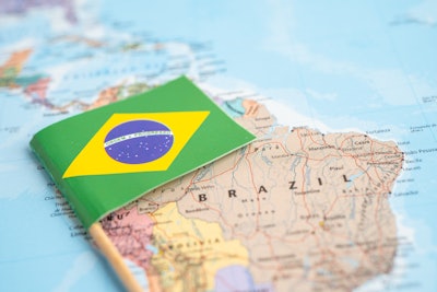 Brazil Map Flag